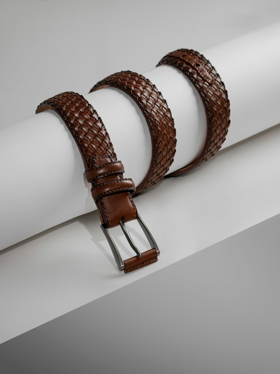 Woven Leather Belt